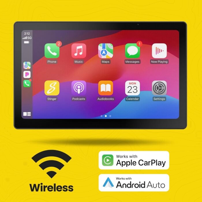 Stinger HORIZON12 12.8" Universal Car Stereo 1080p Full HD Vertical Tesla-Style or Horizontal Touchscreen Radio + DM-810 8x10 Channel Matrix Digital Signal Processor (DSP) - Image 2