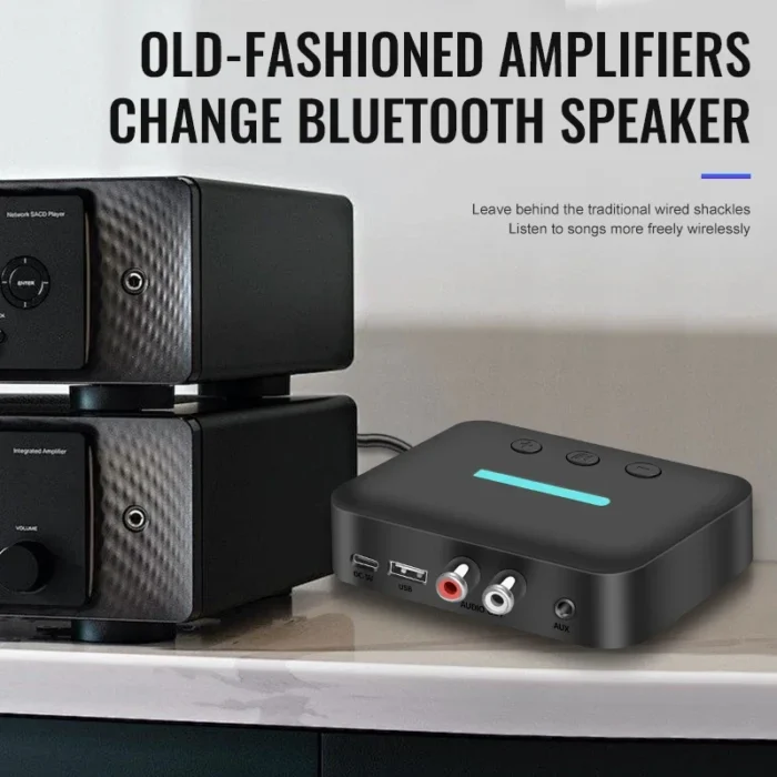 Bluetooth 5.3 Audio Receiver 3.5mm AUX RCA USB U-Disk Stereo Music Wireless Audio Adapter For PC TV Car Kit Speaker Amplifier - Image 3