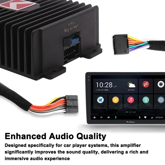 4-Channel Car Amplifier 80Wx4 Audio Modification Power Amplifier Digital Sound Processor Class A/B for Android Car Player - Image 3