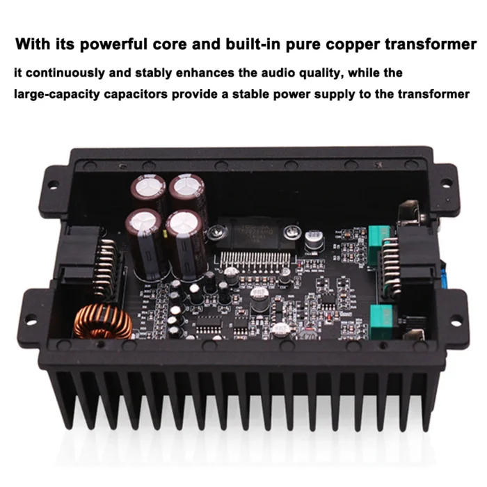 4-Channel Car Amplifier 80Wx4 Audio Modification Power Amplifier Digital Sound Processor Class A/B for Android Car Player - Image 4