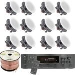 Vaiyer Home Theater System Kit, 6K Bluetooth Amplifier with 6000 Watts 5.25 inch, 12 x 175W Wall Without Frame and Surround Sound System