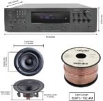 Vaiyer Home Theater System Kit, 6K Bluetooth Amplifier with 6000 Watts 5.25 inch, 12 x 175W Wall Without Frame and Surround Sound System - Image 6
